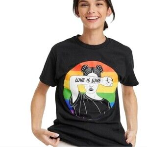 Target Pride Adult Short Sleeve 'Love is Love' T-Shirt - Black New Size Large